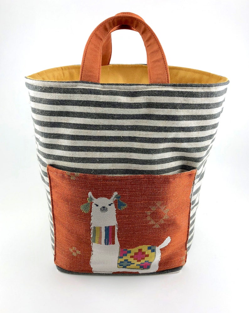 Atenti Hope Basket MamaLLama Flame Yarn Basket w/ 2 outer image 0