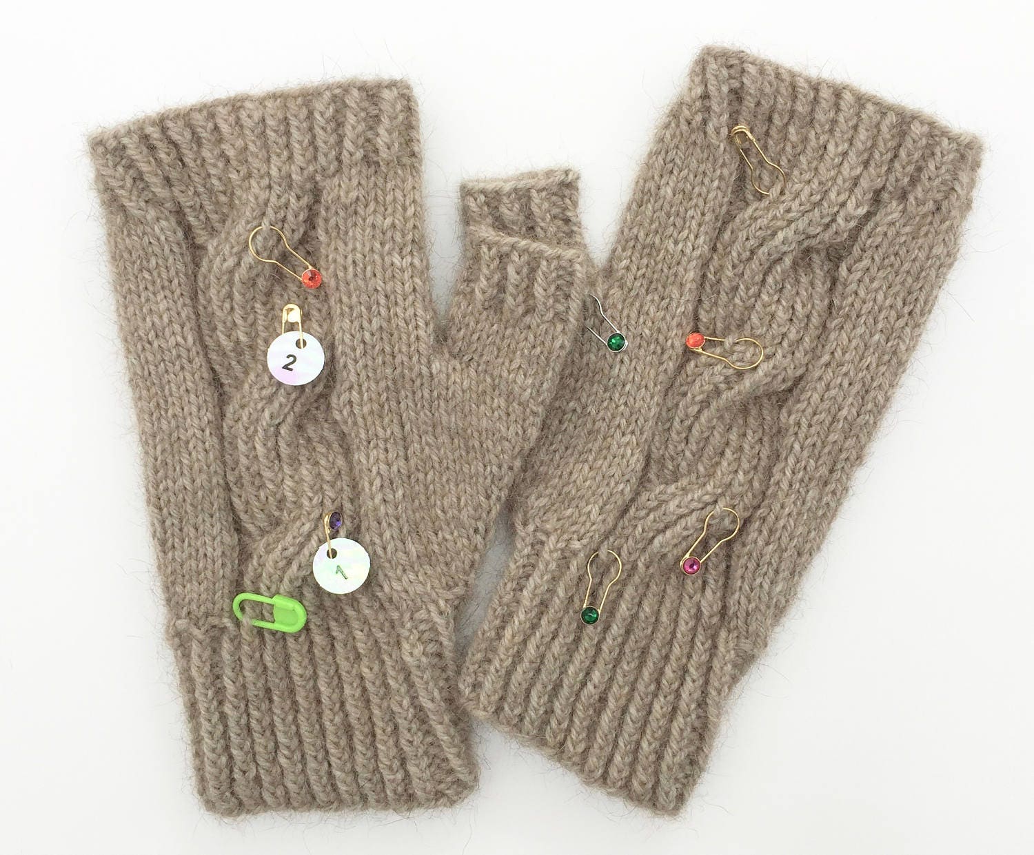 1 Set Yarn Knitting Aluminum Stitch Holders Safety Pins Stitch Counter  Locking Marker For Knifty Knitter