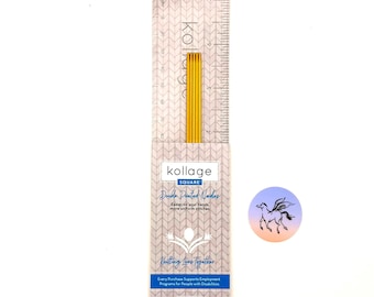 Kollage DPN 6" Gold Square Knitting Needles: Sizes US0-US1 Sock Needle