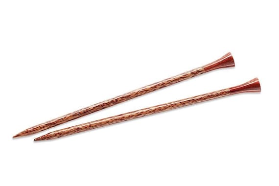 Palmwood Knitting Needles: 14" Single Point, US Sizes 10.5-13 by Lantern Moon