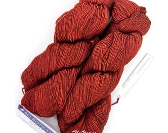 Malabrigo Ultimate-Sock Botecelli Red #801Yarn: Superwash 75/25 Merino/Nylon Blend Priced per Hank