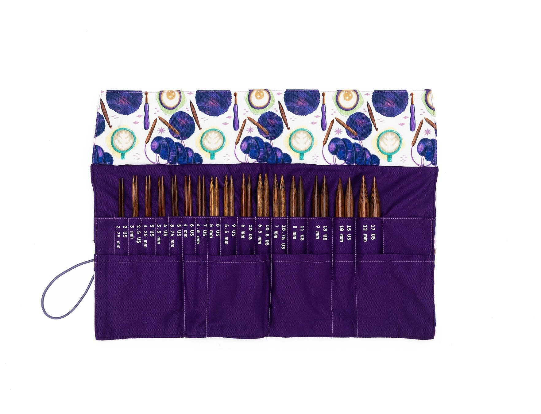 Interchangeable Knitting Needle Set Metal, Includes 13 Circular