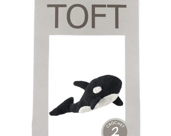 Toft Crochet Orca Kit: Florence Amigurumi DIY - Stuffing Hook Yarn Wool Needle US Terms