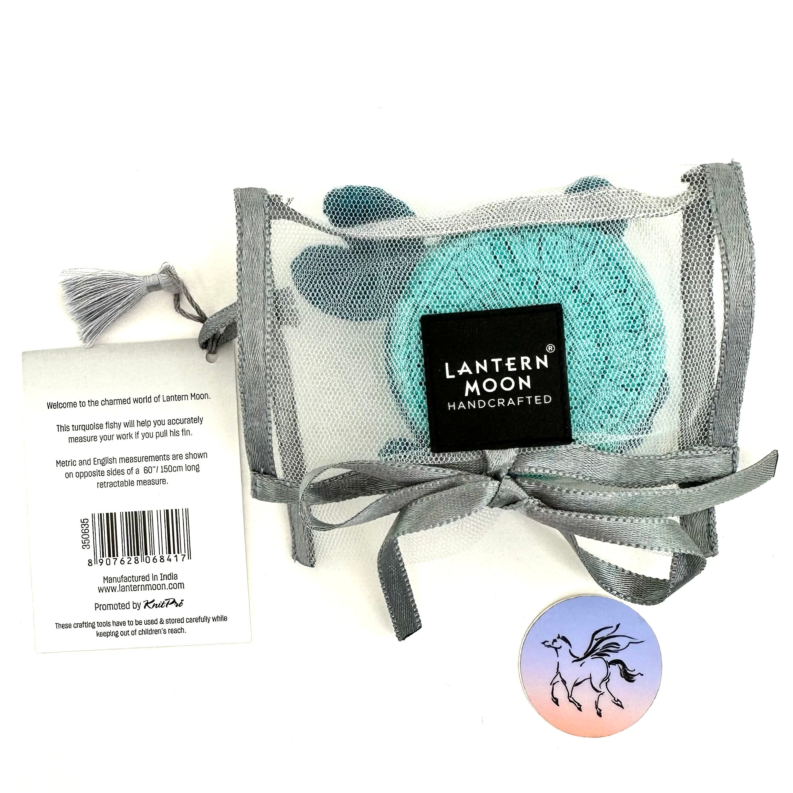 Lantern Moon Tape Measure Blue Fish