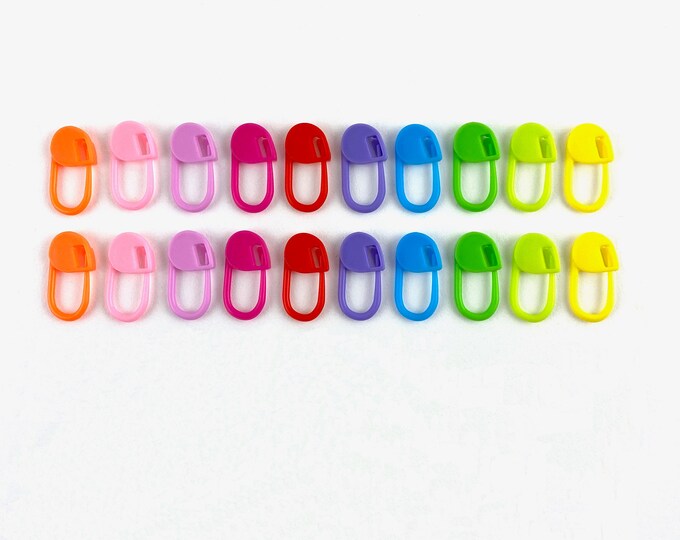 Hiyahiya Stitch Markers Locking Stitch Markers 20 Piece Stitch Etsy