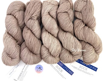 Malabrigo Three Little Pigs Sock Yarn: #357 Kettle-Dyed Superwash Merino Wool, Priced per Hank