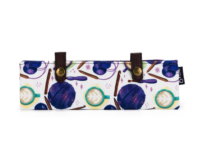 Sock Needle Keeper Della Q DPN Holder New Cotton Prints, Linen Batik