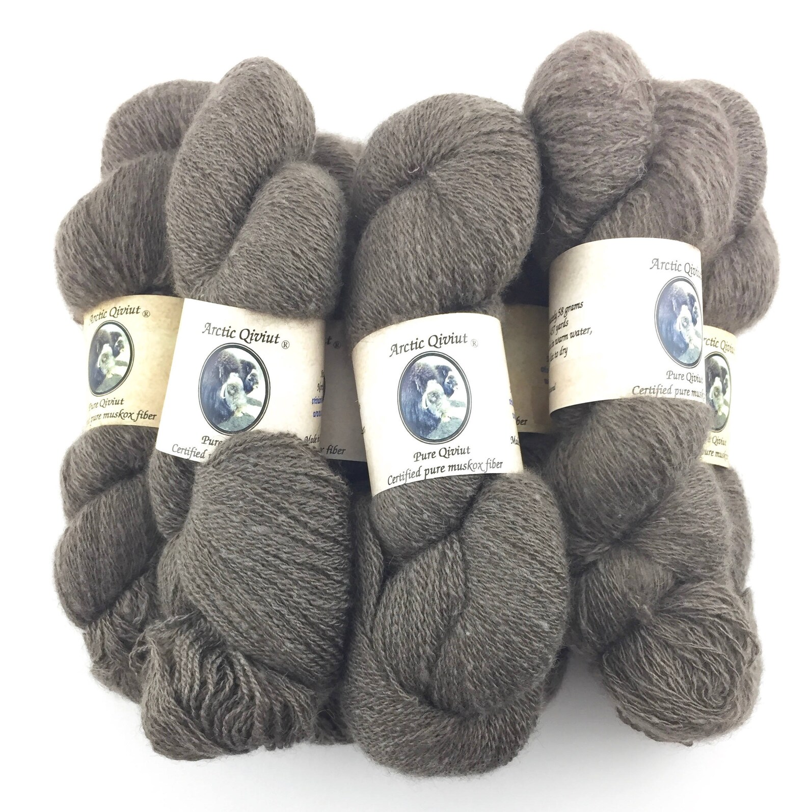 Qiviut Yarn 100 Pure Natural Lace Weight Arctic Qiviut Musk Etsy