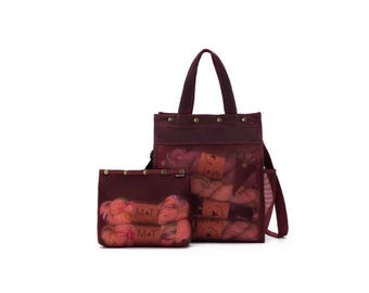 Maker's Tall Mesh Tote Red: Shoulder Strap, Oh Snap Accessory Bag & Scissors