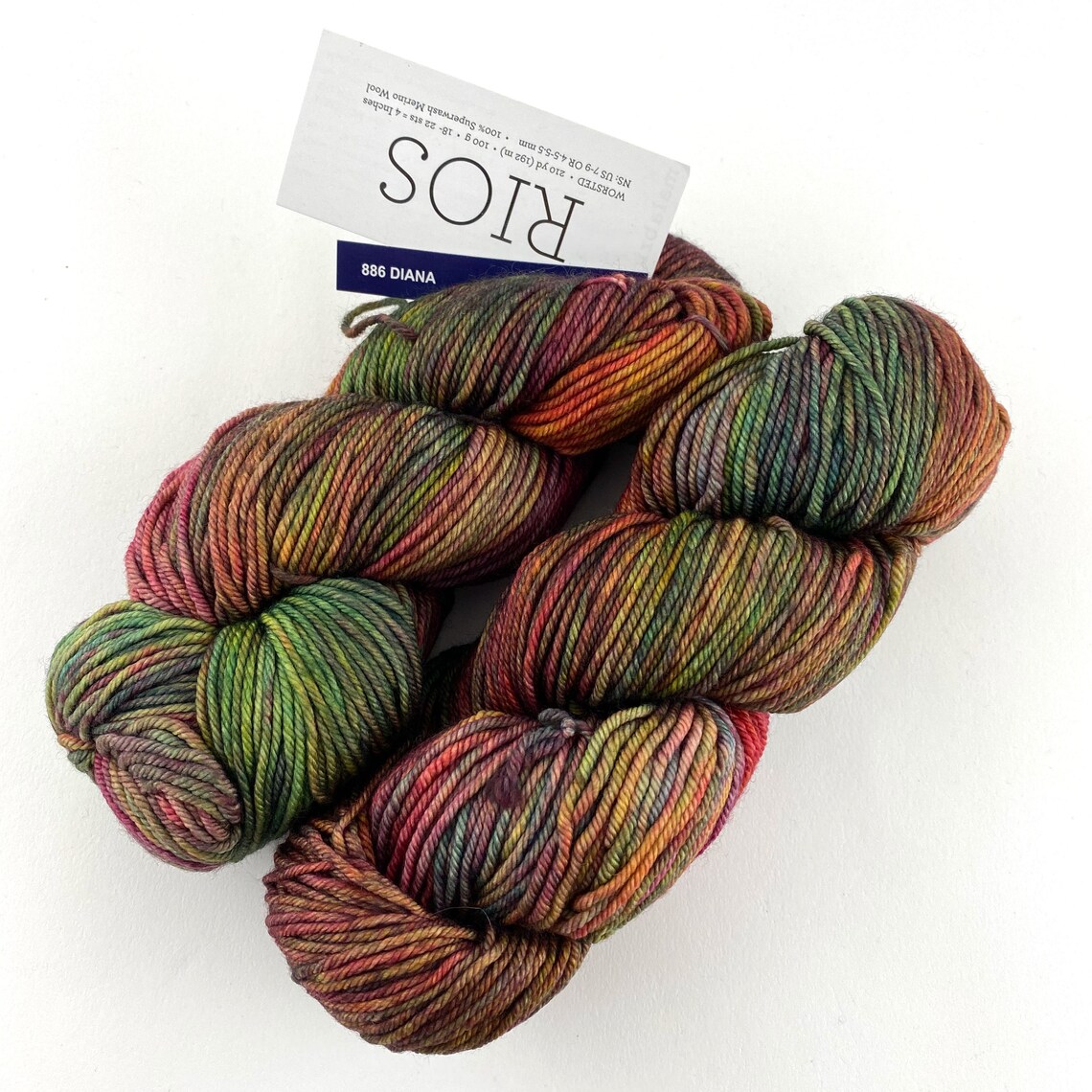 Malabrigo Rios Diana 886 Worsted Weight Merino Yarn Superwash Etsy