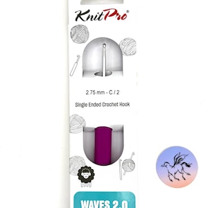KnitPro Crochet Hook Sizes D-I or 3.25mm-5.5mm, soft-grip handles