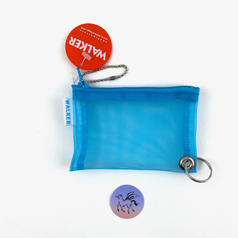 Walker Mesh Zip Notions Bag Small Notions Bag With Key Ring Etsy