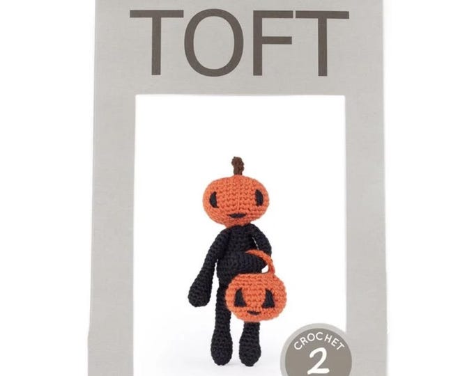 Featured listing image: TOFT Jack O Lantern Crochet Kit DK Wool DIY Amigurumi Halloween Craft Gift
