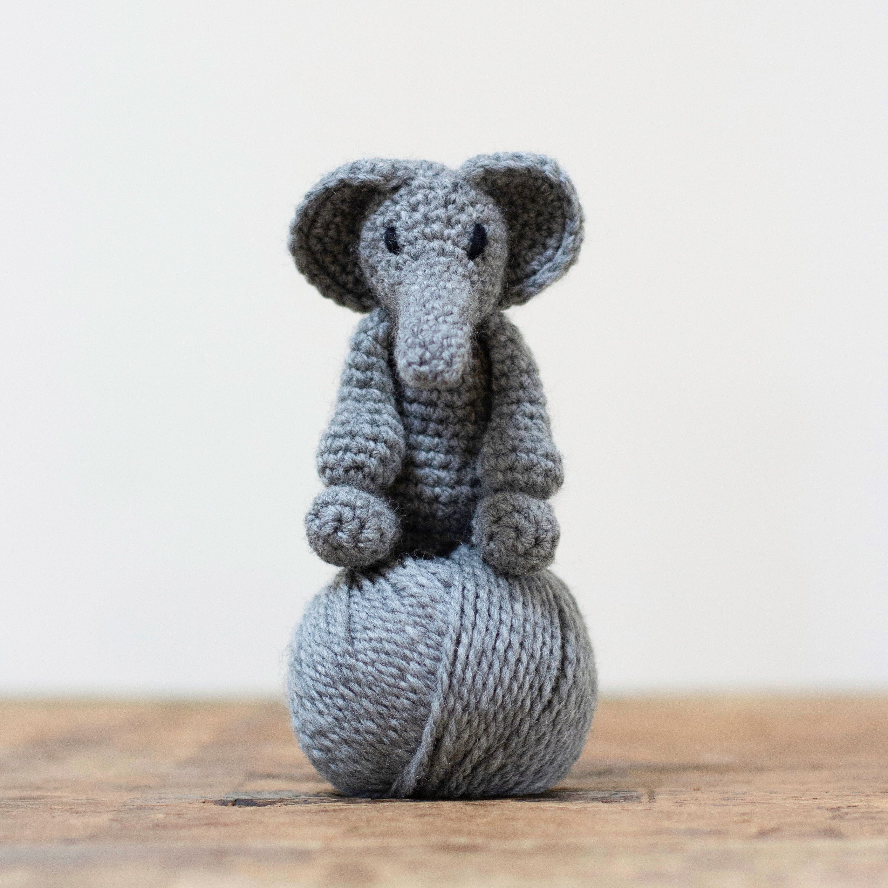 Handmade Customizable Crochet Elephant, gift, photo prop, decoration,  stuffed animal – Simply Yarn Co.