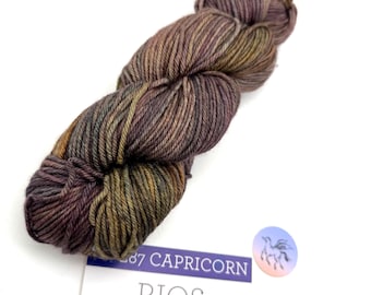 Malabrigo Rios Capricorn Yarn: Zodiac Collection Worsted Merino Superwash Wool, 210Yds, Priced Per Hank