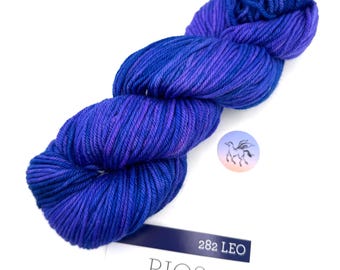 Malabrigo Rios Leo Yarn: Zodiac Collection Hand-Dyed Worsted Superwash Merino, 210Yds, Price Per Hank