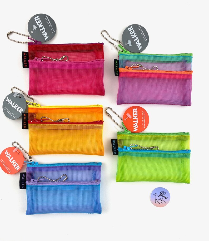 Walker Mesh Double Zip Notions Bag Small Notions Bag 3 X Etsy