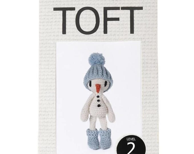 Featured listing image: Toft Snowman Crochet Kit: DIY Amigurumi Hook Stuffing British Wool Needle, US Terms