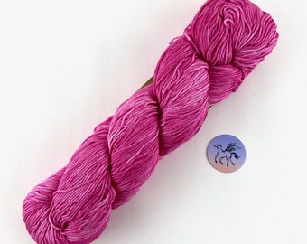 Urth Monokrom #1211 Cotton Mercerized Monochromatic Pink DK Hand-Dyed Yarn, 275yd / 250M, 3.5 oz / 100 gr each-priced per hank