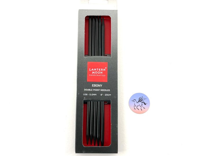 Lantern Moon 4 BLISS Ebony Interchangeable Needle Set 7 Pair 4 Ebony