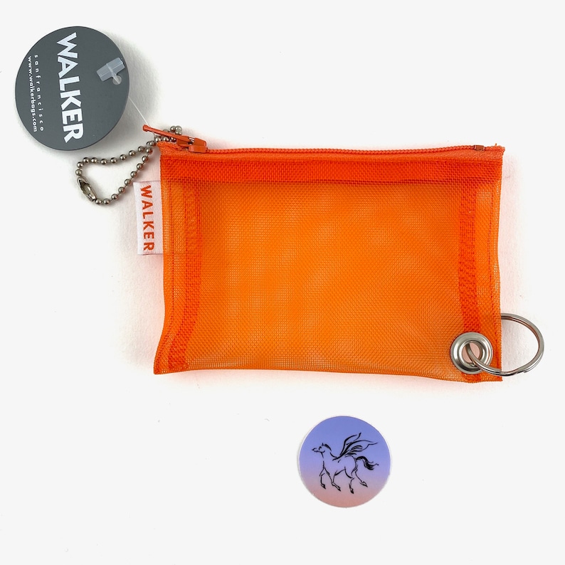 Walker Mesh Zip Notions Bag Small Notions Bag with Key Ring Etsy