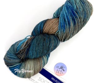 Malabrigo Fluidez 464  Sock Yarn: # Kettle-Dyed Superwash Merino Wool, Priced per Hank