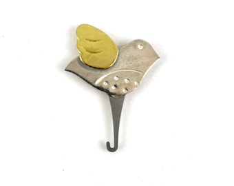 Puffin Co Bird Long Eye Tapestry Needle Threader Tool Needlework Gift For Knitters Crocheters