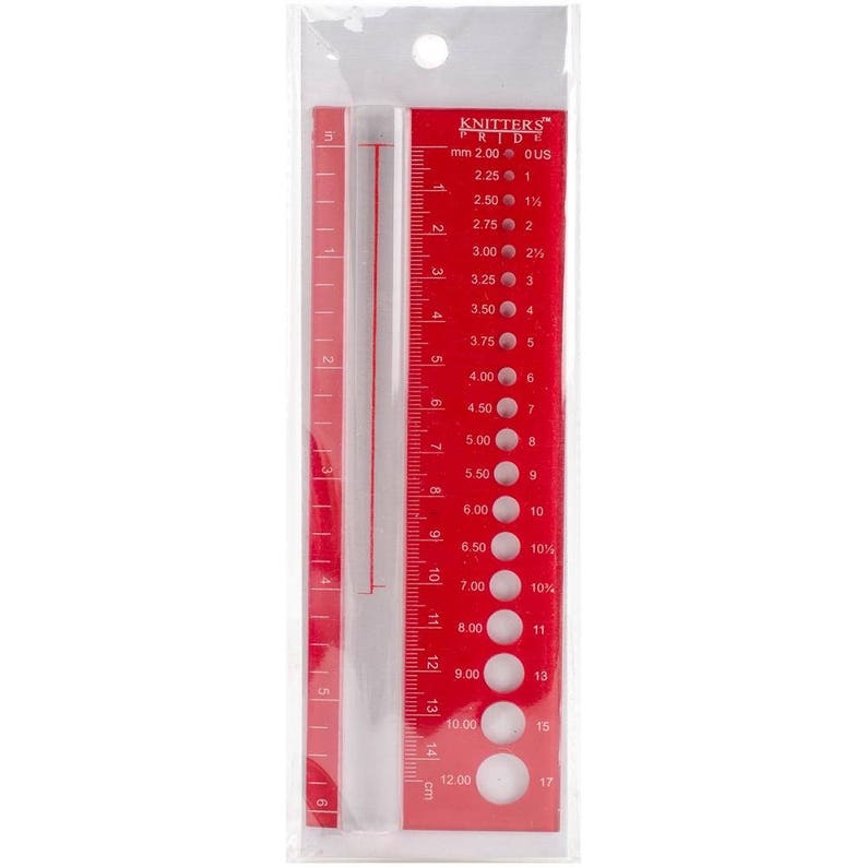 Knitter's Pride Rectangle Needle Gauge 6.5 Plastic Etsy