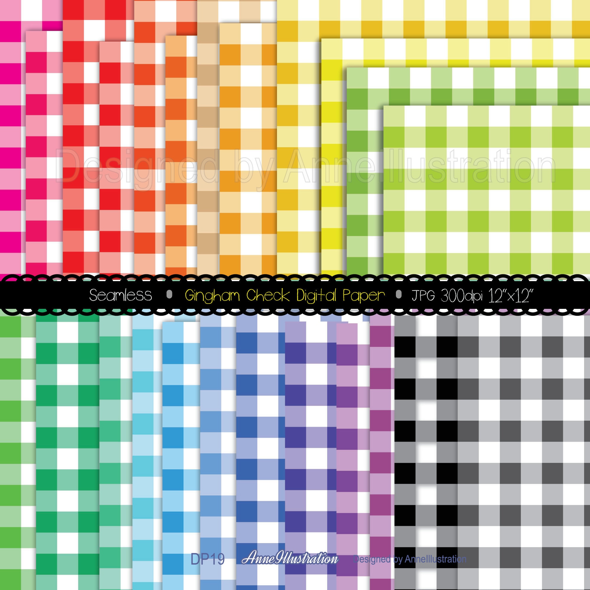 Gingham check papers(Seamless),Plaid Buffalo,Tileable,straight gingha…