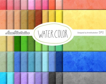 Water Color Digital Paper(Not in Seamless)Basic,Simple Digital Paper,Hand Drawn Digital Paper,Instant download Illustration_DP2