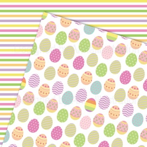 Easter bunniesseamlessdigital papers,Pastel Bunny,Eggs,Children,Scrapbook,Patteren,Background,Printable,Graphic,Instant download_DP27 image 4
