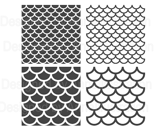 Mermaid Scales Svg,fish Scales Svg,scallop,vector,png,commercial  Use,graphic,digital,instant Download_cf5 