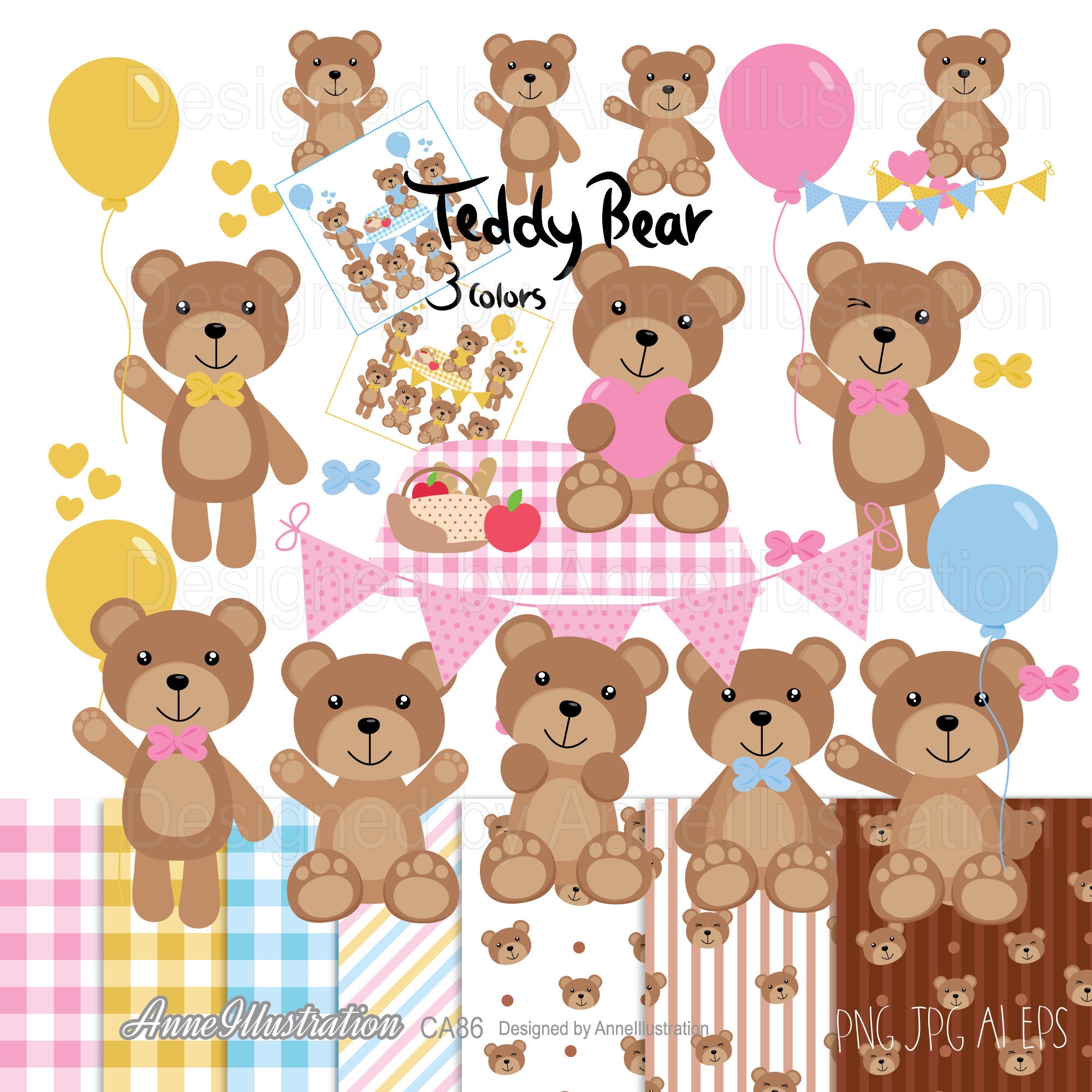 Clipart Teddy Bear Picnic