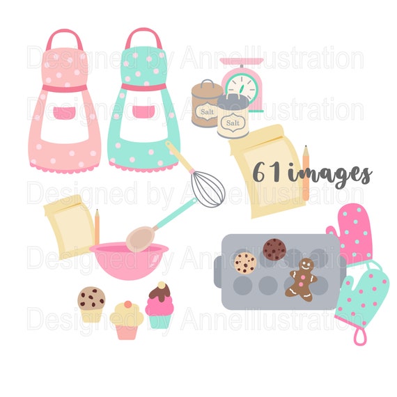 Cooking Tools Clipart, Cute Kitchen Items, Kitchen Tools, Chef, Bakery,  Baking Tools, Clipart, Clip Art, Commercial Use -  Norway