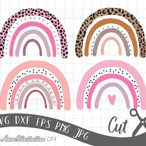 Rainbow SVG,Boho Rainbow svg,Leopard,Cheeta svg,Rainbow clipart,Nersury,Pastel rainbow,Vector,Commercial use,Digital,Instant download_CF4