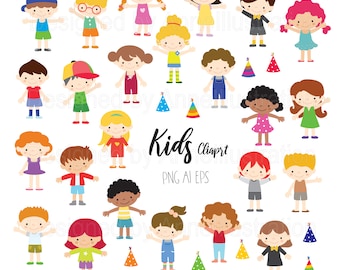 Kids clipart,Children clipart,Boy,Girl,Student,Cute Kids,Child,Graphic,Vector,Instant download Illustration_CA102