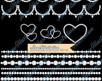 Gemstone Clipart, Clipart diamant, bijou Clipart, clipart coeur, vecteur, art numérique, Instant download_GS1-03