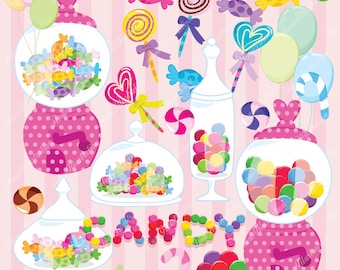 Candy Clipart, Personal & Commercial use, Vector,  Instant download Illustration_CA-05