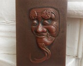 Meiji Japanese Okina Bronze Art Piece Paperweight