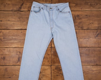 Vintage Levis 501 Jeans 31 X 33 USA Made 90s Straight Leg Vintage Levis 501 Jeans 31 X 33 USA Made 90s Straight Leg