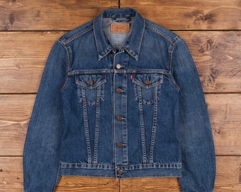 Vintage LEVIS 70500 Trucker Two Pocket Denim Jean Jacket Dark | Etsy