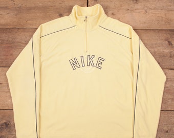 vintage nike sweater yellow