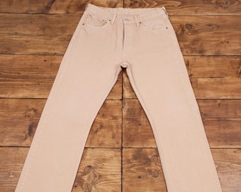 Vintage LEVIS 501 Jeans Denim 501s Beige - W 32\