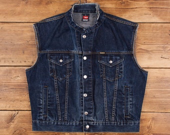 Mens Denim Vest - Etsy