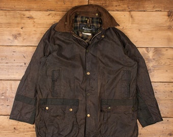 Bezet klok Verscherpen Vintage Barbour Wax Jacket Medium Brown Waxed Cotton Field - Etsy
