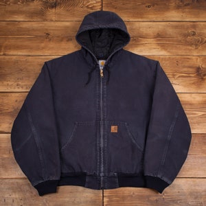 Navy blue hooded jacket deals