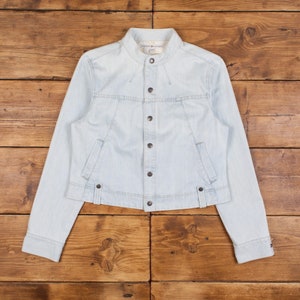 Vintage Tommy Hilfiger Denim Jacket XL Y2K Pale Stonewash Jean Womens R30803