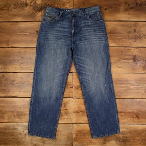 Vintage Grass Roots Classic Jeans Pants Trousers 38x34 Y2K Hip Hop Denim Mens