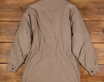 Vintage St John's Bay Outdoor Coat M 90s Beige Zip Snap - Etsy
