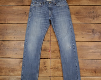 Levis 514 Jeans 32x34 Blue Regular Straight Stonewash Red Tab Denim